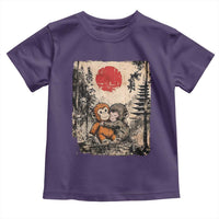 Vintage Japanese Ukiyoe Punch Baby Monkey Toddler T Shirt Kawaii Animal Gift