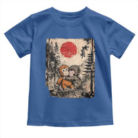 Vintage Japanese Ukiyoe Punch Baby Monkey Toddler T Shirt Kawaii Animal Gift