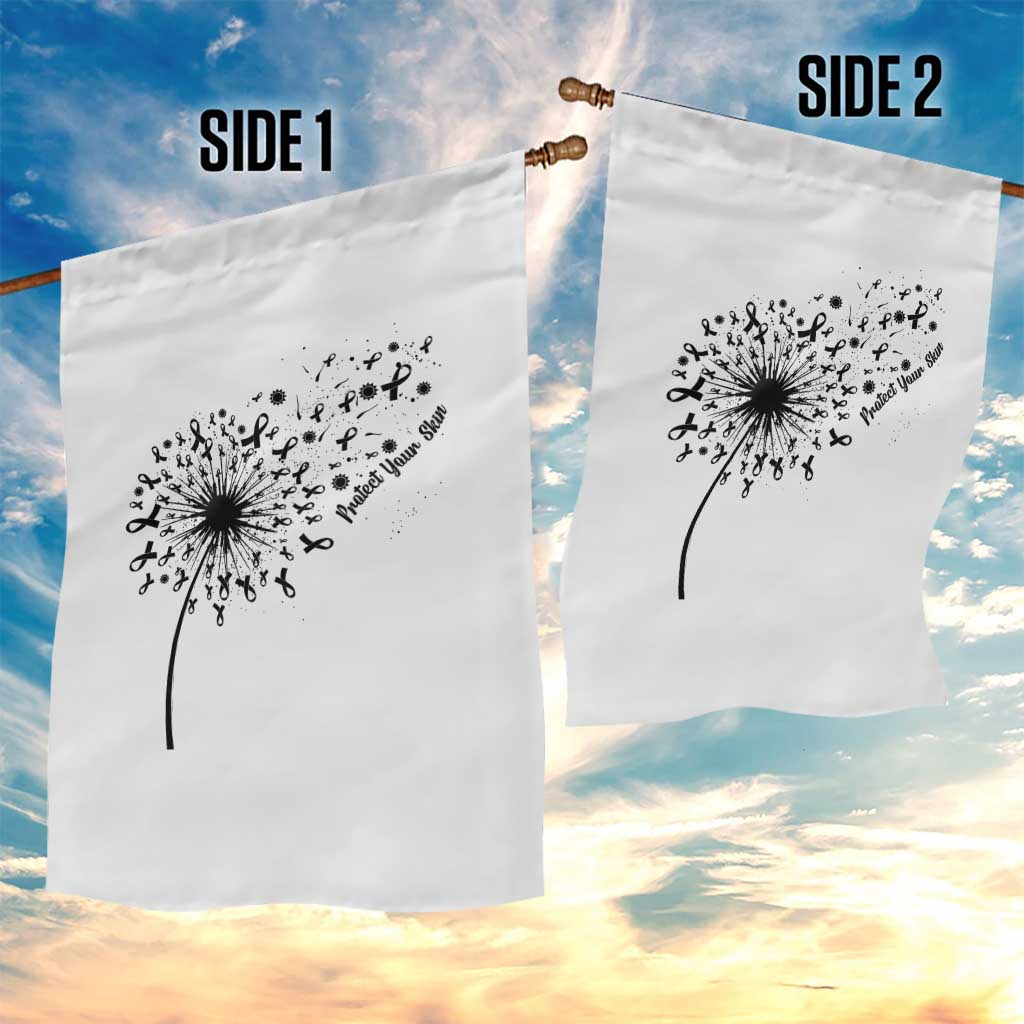 Protect Your Skin Garden Flag Melanoma Awareness Dandelion Gift