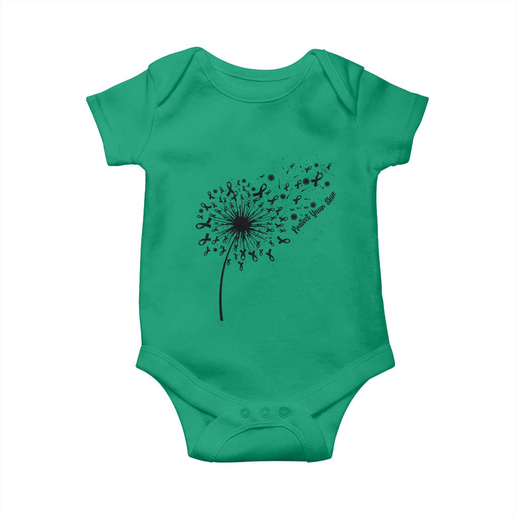 Protect Your Skin Baby Onesie Melanoma Awareness Dandelion Gift