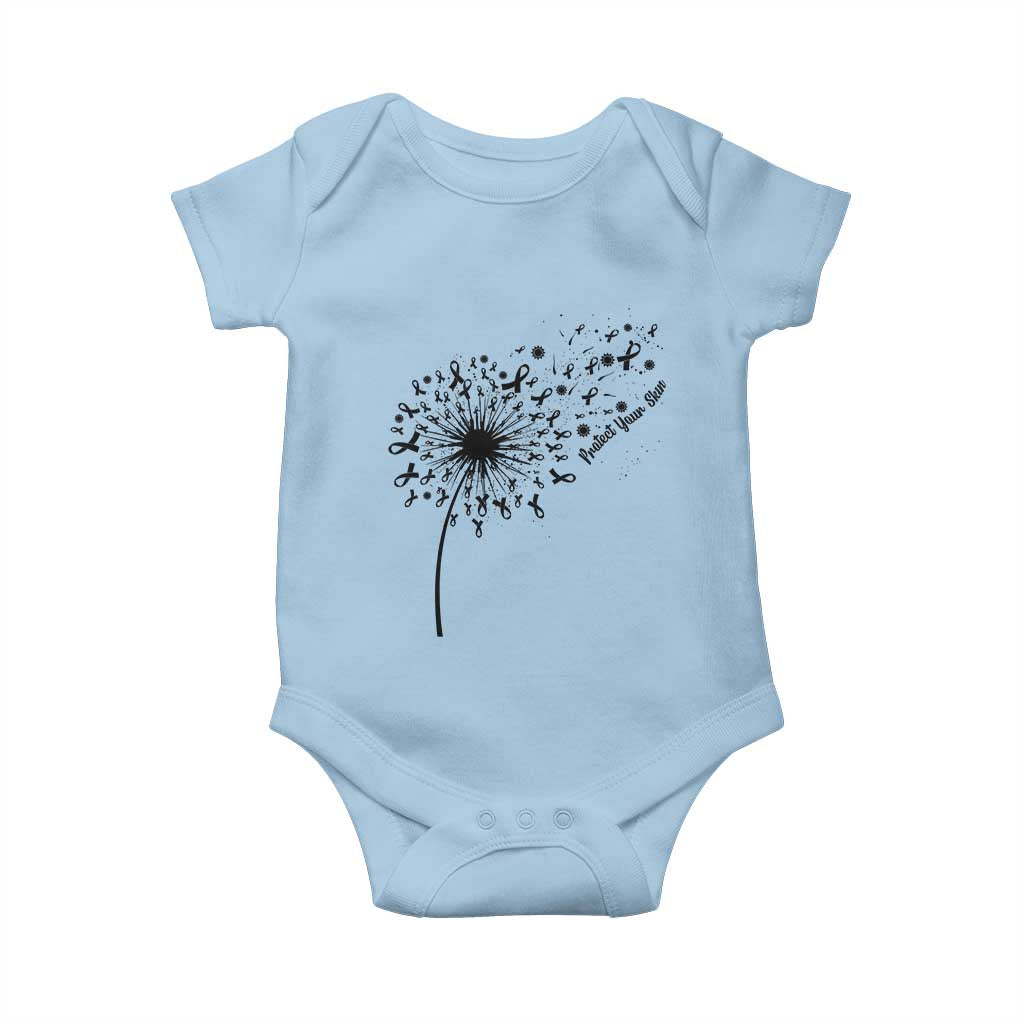 Protect Your Skin Baby Onesie Melanoma Awareness Dandelion Gift