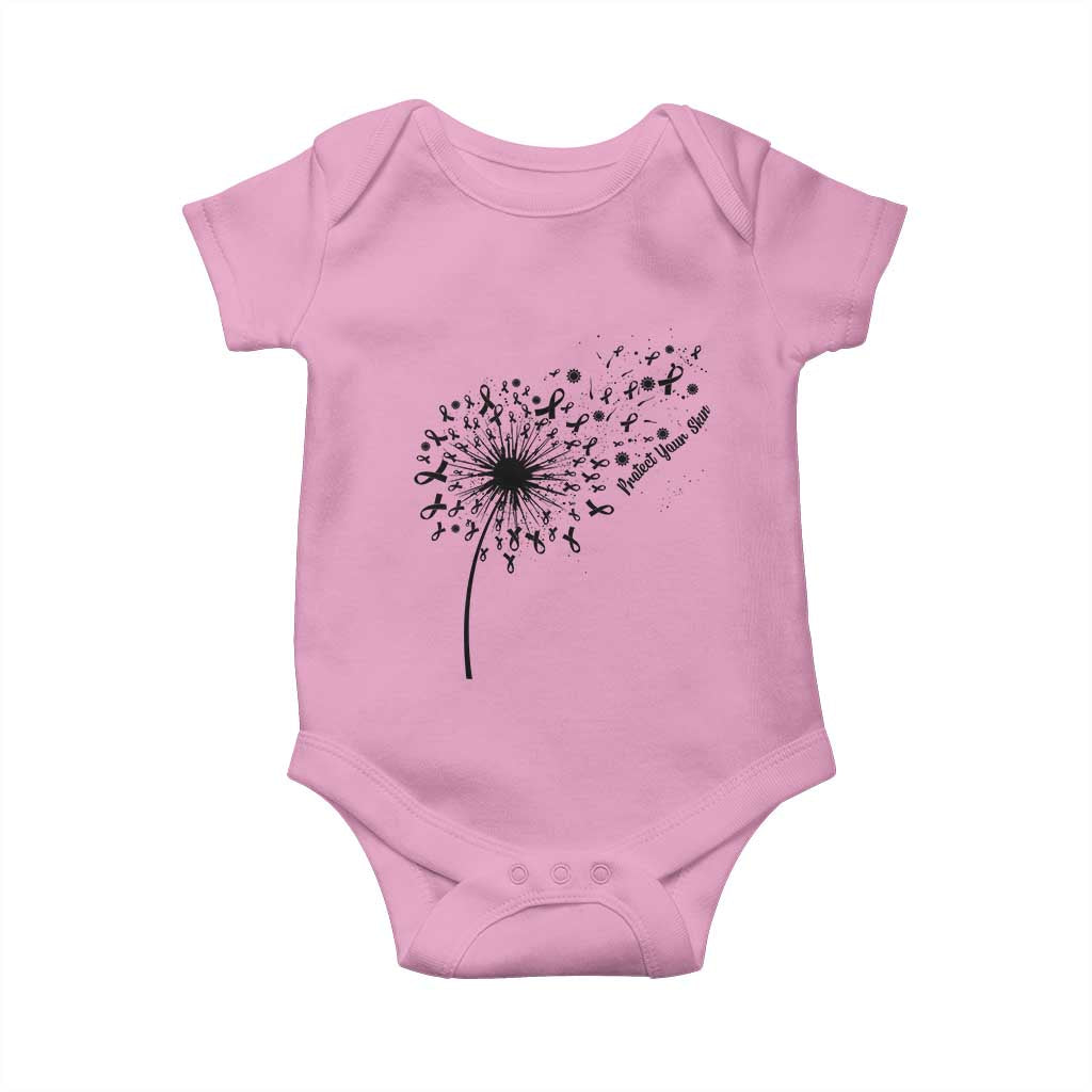 Protect Your Skin Baby Onesie Melanoma Awareness Dandelion Gift