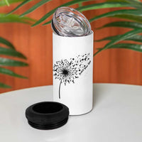 Protect Your Skin 4 in 1 Can Cooler Tumbler Melanoma Awareness Dandelion Gift