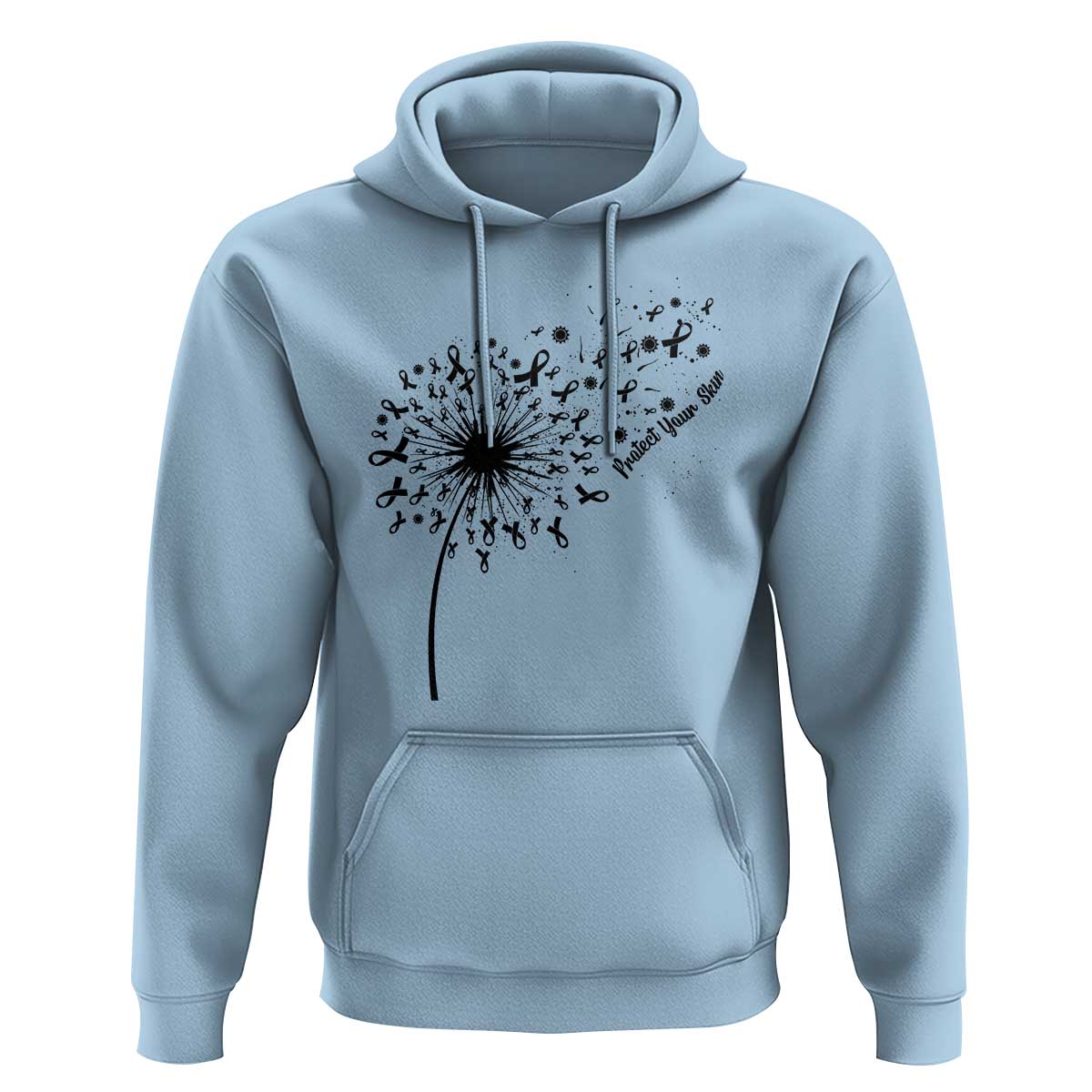 Protect Your Skin Hoodie Melanoma Awareness Dandelion Gift