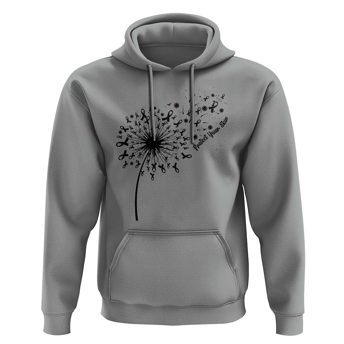 Protect Your Skin Hoodie Melanoma Awareness Dandelion Gift
