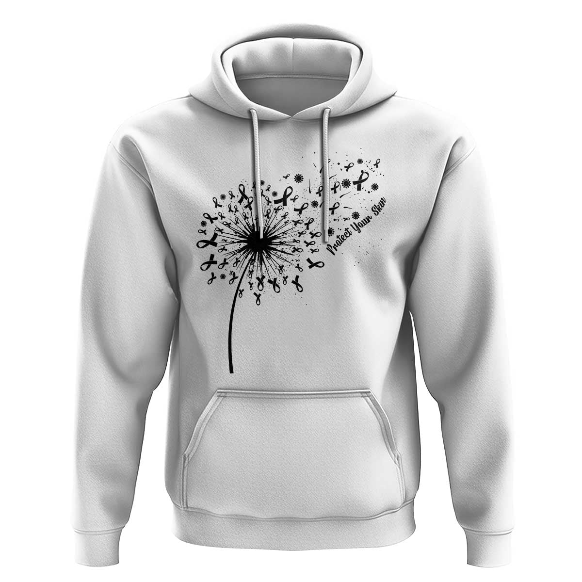 Protect Your Skin Hoodie Melanoma Awareness Dandelion Gift