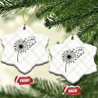Protect Your Skin Ceramic Ornament Melanoma Awareness Dandelion Gift