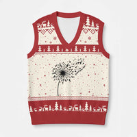 Protect Your Skin V-Neck Knit Sweater Vest Melanoma Awareness Dandelion Gift