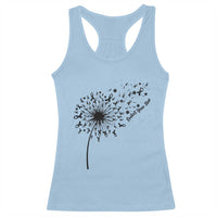 Protect Your Skin Racerback Tank Top Melanoma Awareness Dandelion Gift