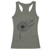 Protect Your Skin Racerback Tank Top Melanoma Awareness Dandelion Gift