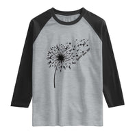 Protect Your Skin Raglan Shirt Melanoma Awareness Dandelion Gift