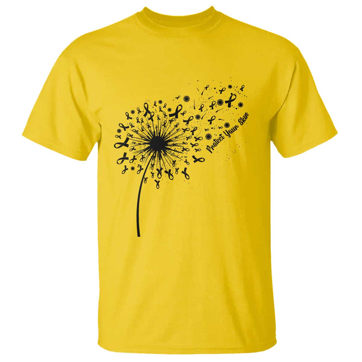 Protect Your Skin T Shirt Melanoma Awareness Dandelion Gift