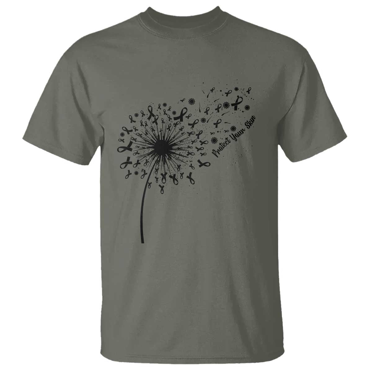Protect Your Skin T Shirt Melanoma Awareness Dandelion Gift
