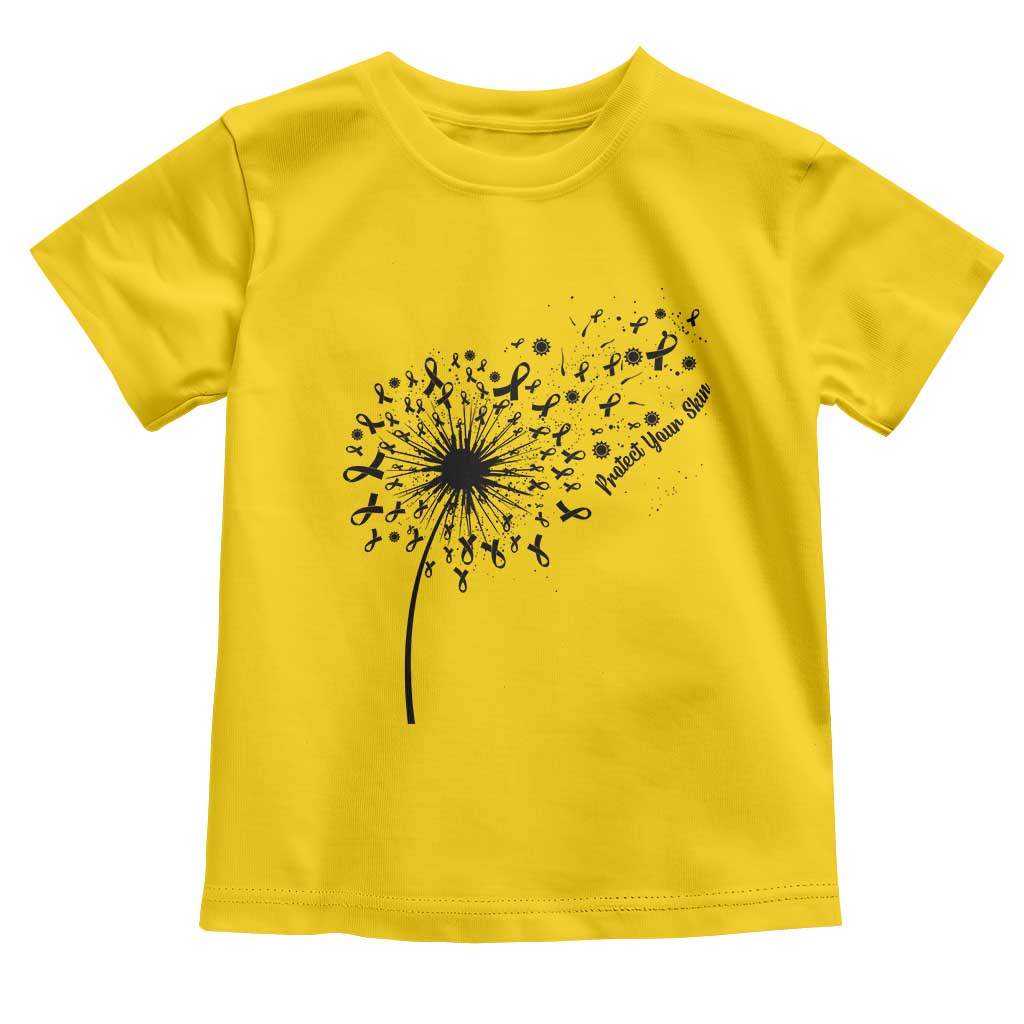 Protect Your Skin Toddler T Shirt Melanoma Awareness Dandelion Gift
