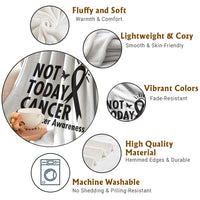 Melanoma Awareness Skin Cancer Warrior Throw Blanket Not Today Cancer