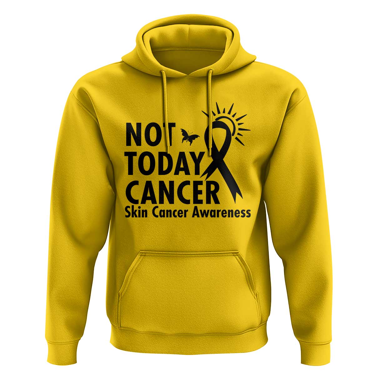 Melanoma Awareness Skin Cancer Warrior Hoodie Not Today Cancer