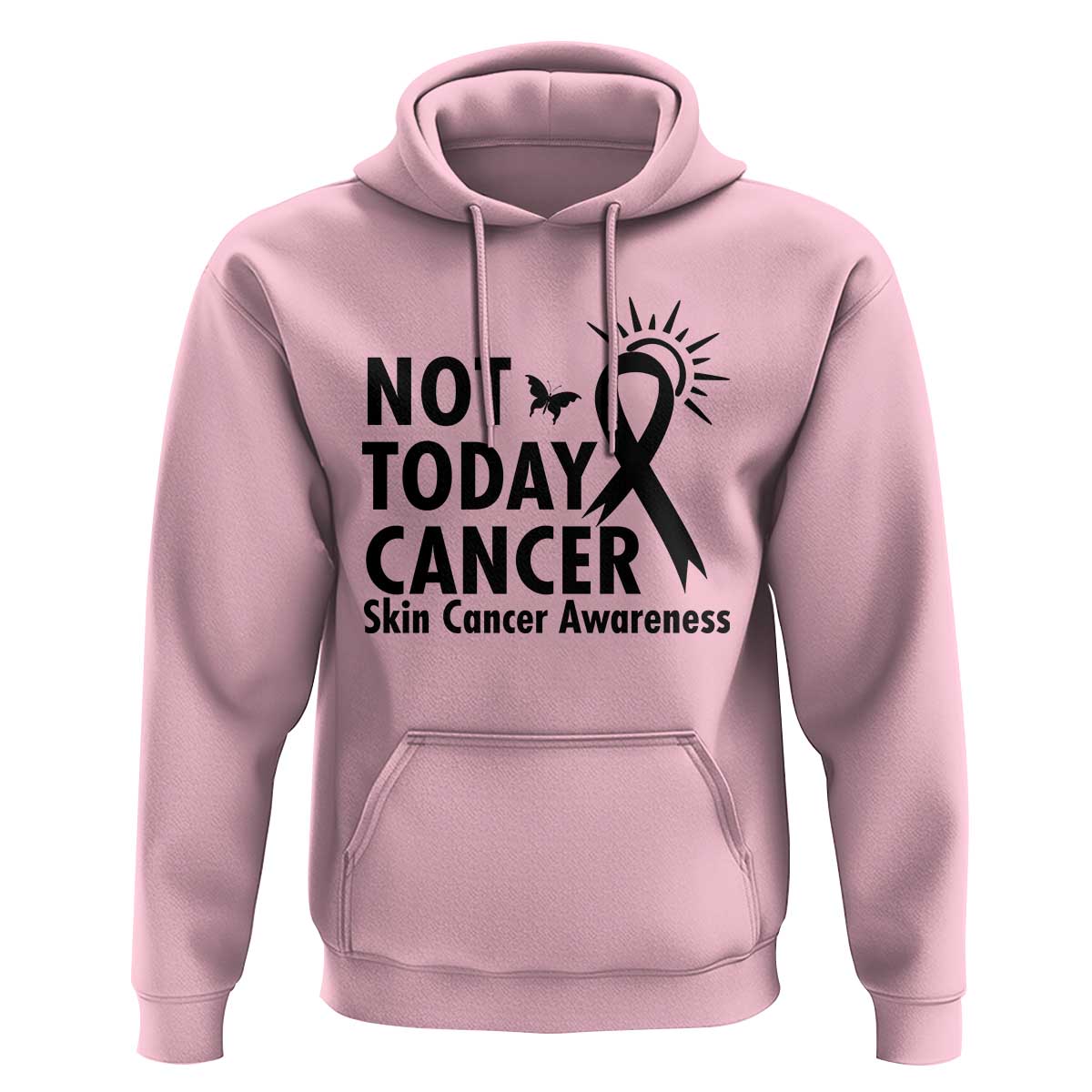 Melanoma Awareness Skin Cancer Warrior Hoodie Not Today Cancer