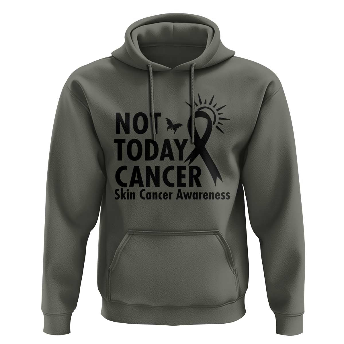 Melanoma Awareness Skin Cancer Warrior Hoodie Not Today Cancer