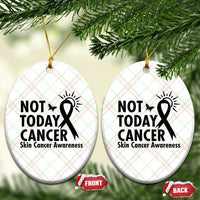 Melanoma Awareness Skin Cancer Warrior Ceramic Ornament Not Today Cancer