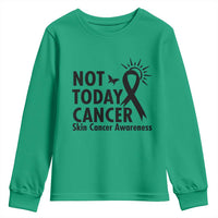 Melanoma Awareness Skin Cancer Warrior Youth Sweatshirt Not Today Cancer