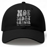 Not Today Melanoma Warrior Skeleton Cancer Fighter Baseball Cap