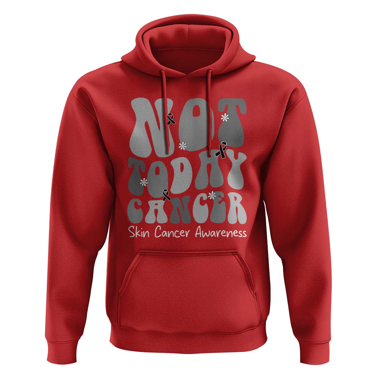 Not Today Melanoma Warrior Skeleton Cancer Fighter Hoodie