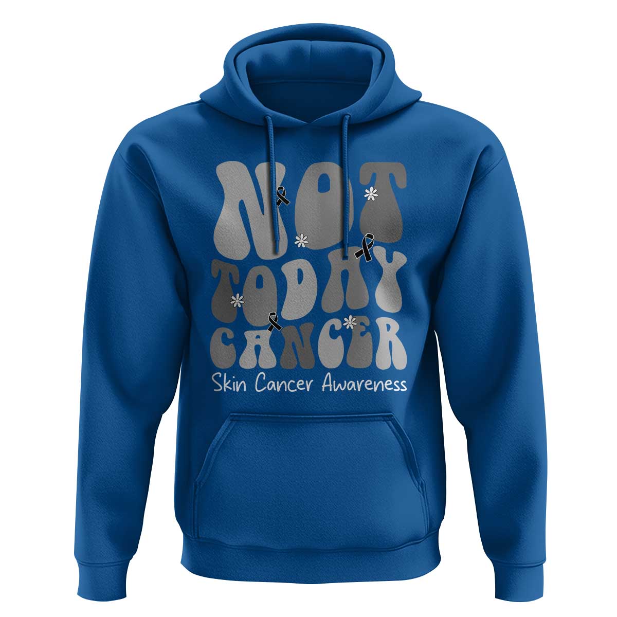 Not Today Melanoma Warrior Skeleton Cancer Fighter Hoodie