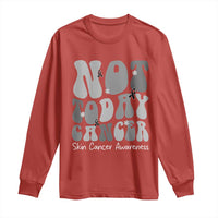 Not Today Melanoma Warrior Skeleton Cancer Fighter Long Sleeve Shirt