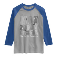 Not Today Melanoma Warrior Skeleton Cancer Fighter Raglan Shirt