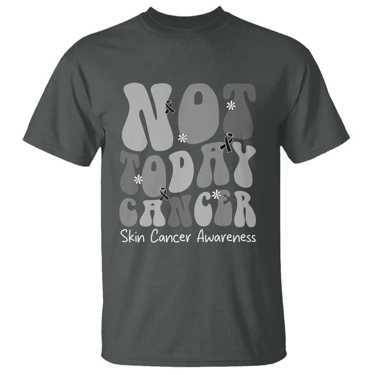 Not Today Melanoma Warrior Skeleton Cancer Fighter T Shirt