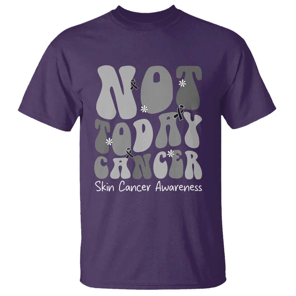 Not Today Melanoma Warrior Skeleton Cancer Fighter T Shirt