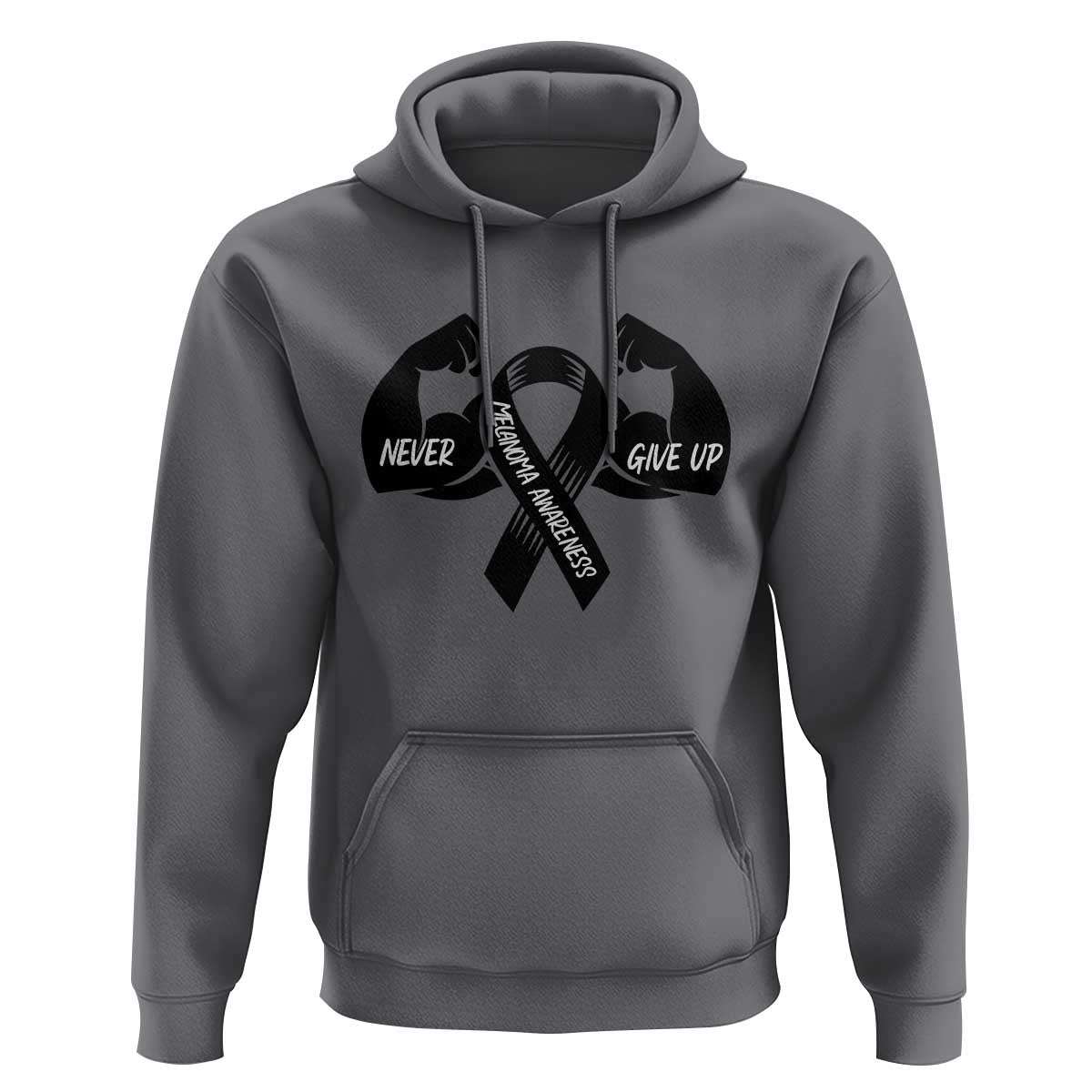 Melanoma Awareness Warrior Hoodie Never Give Up