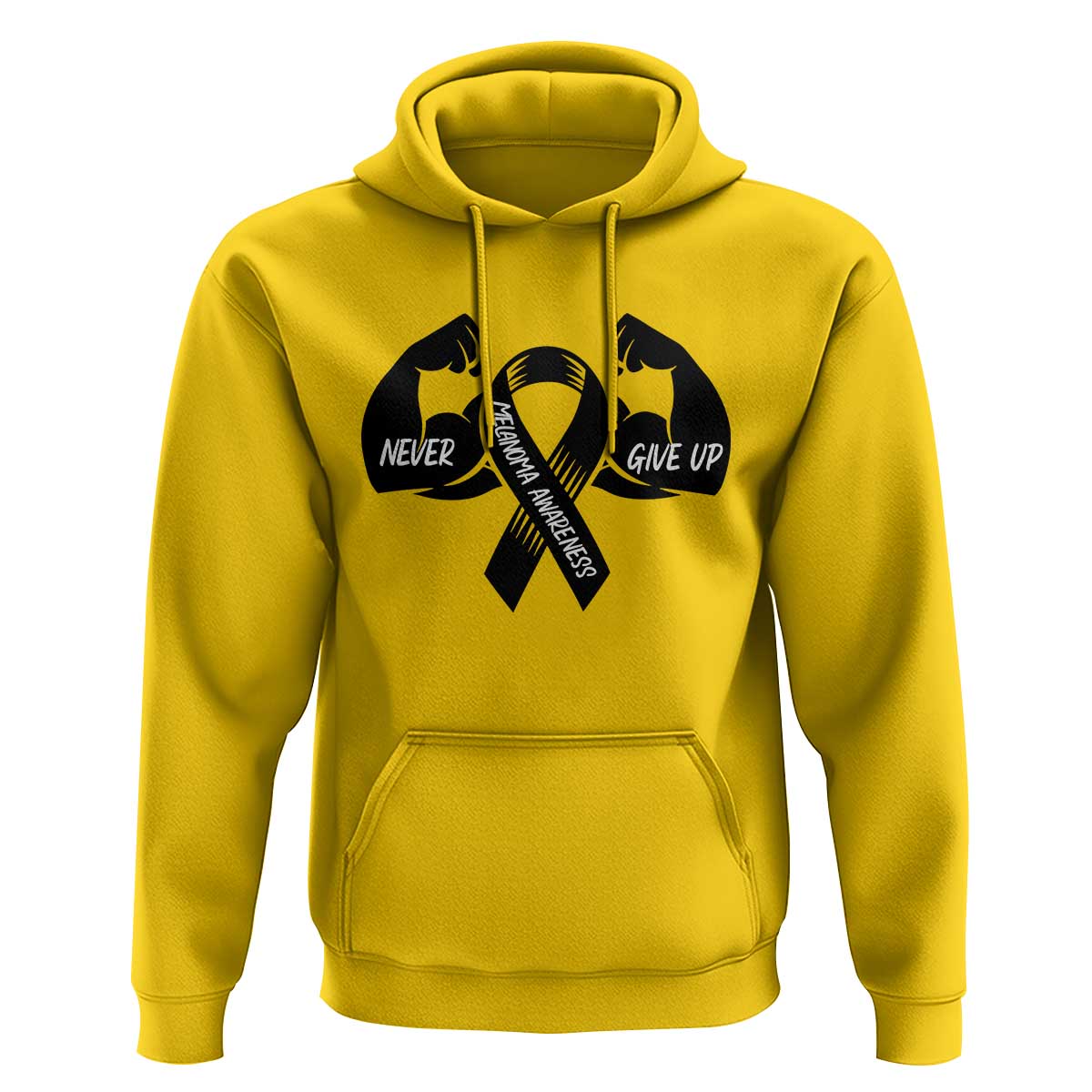 Melanoma Awareness Warrior Hoodie Never Give Up