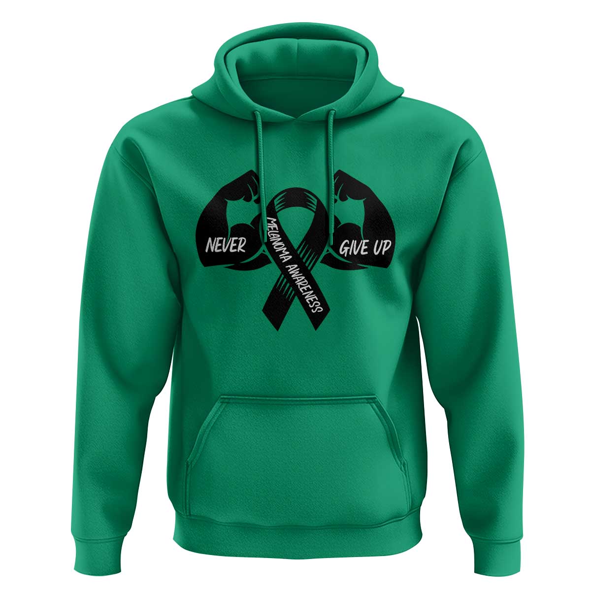 Melanoma Awareness Warrior Hoodie Never Give Up