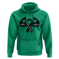 Melanoma Awareness Warrior Hoodie Never Give Up