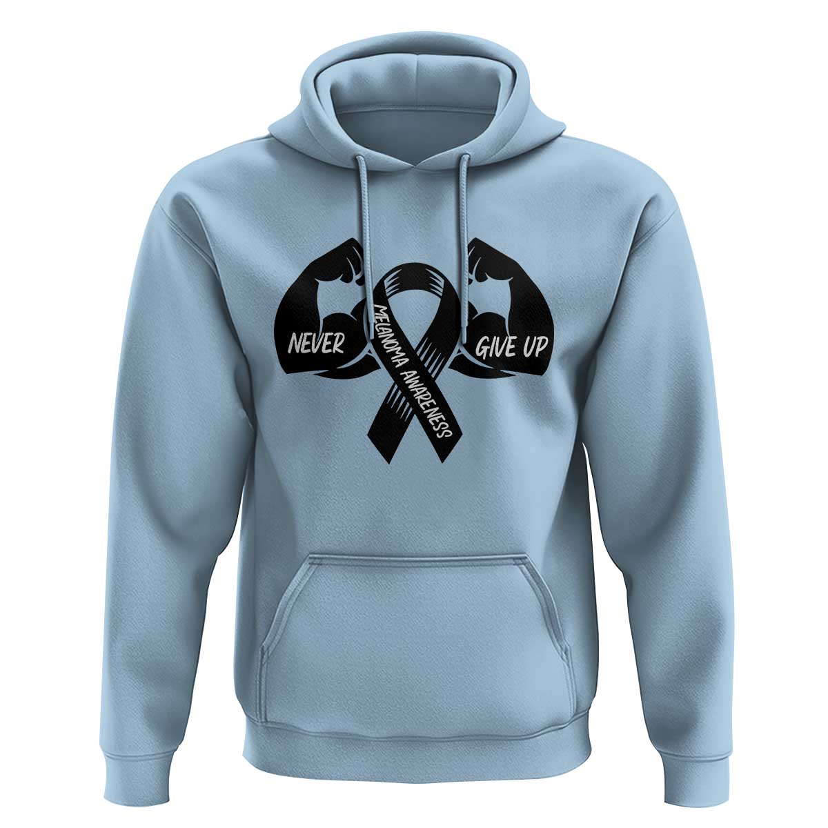 Melanoma Awareness Warrior Hoodie Never Give Up