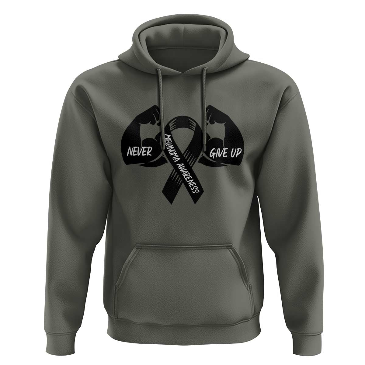 Melanoma Awareness Warrior Hoodie Never Give Up