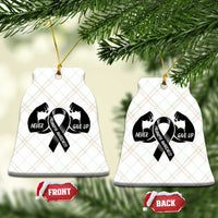Melanoma Awareness Warrior Ceramic Ornament Never Give Up