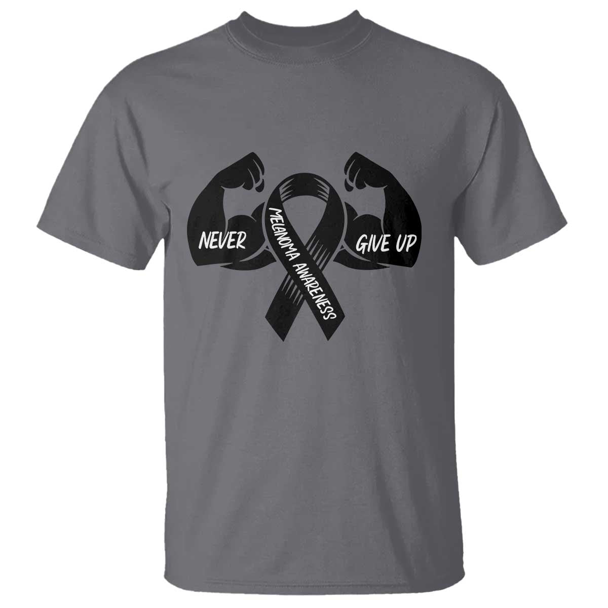 Melanoma Awareness Warrior T Shirt Never Give Up
