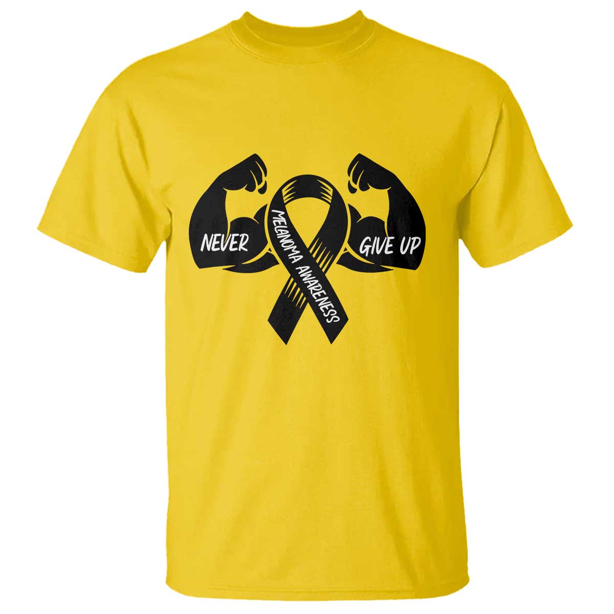 Melanoma Awareness Warrior T Shirt Never Give Up