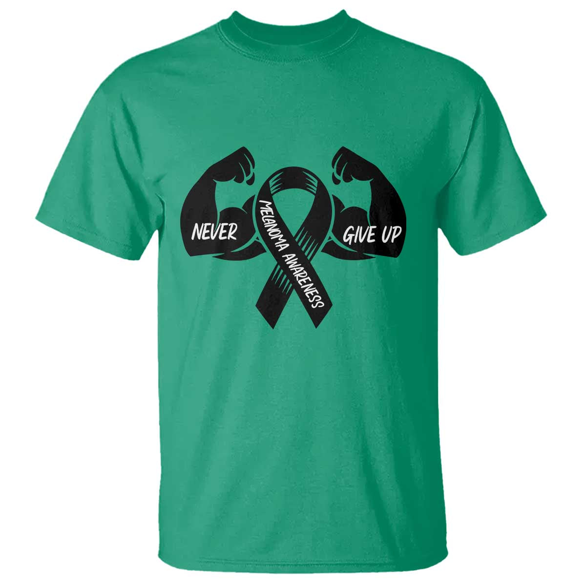 Melanoma Awareness Warrior T Shirt Never Give Up