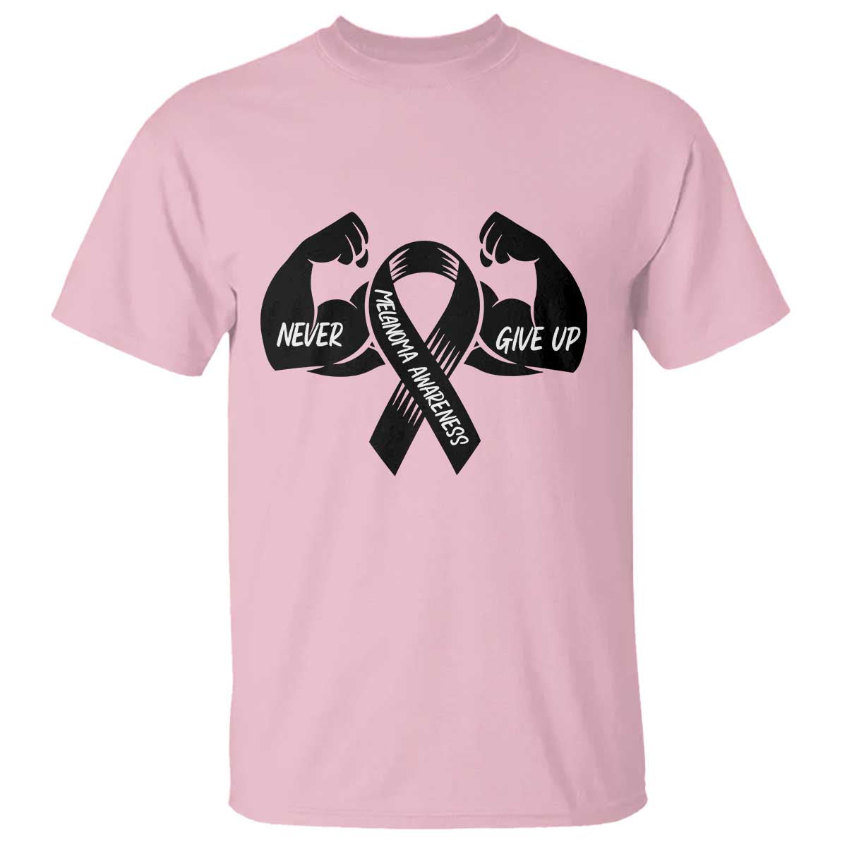 Melanoma Awareness Warrior T Shirt Never Give Up