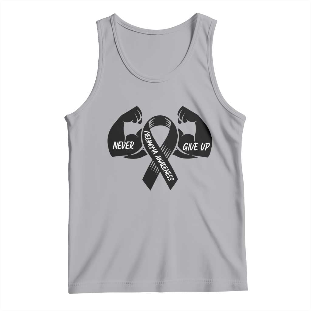 Melanoma Awareness Warrior Tank Top Never Give Up