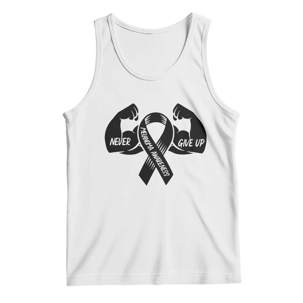 Melanoma Awareness Warrior Tank Top Never Give Up