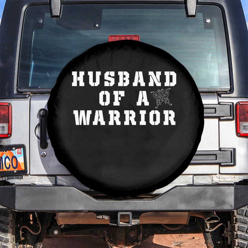 Husband Of A Warrior Spare Tire Cover Melanoma Awareness Wife Support