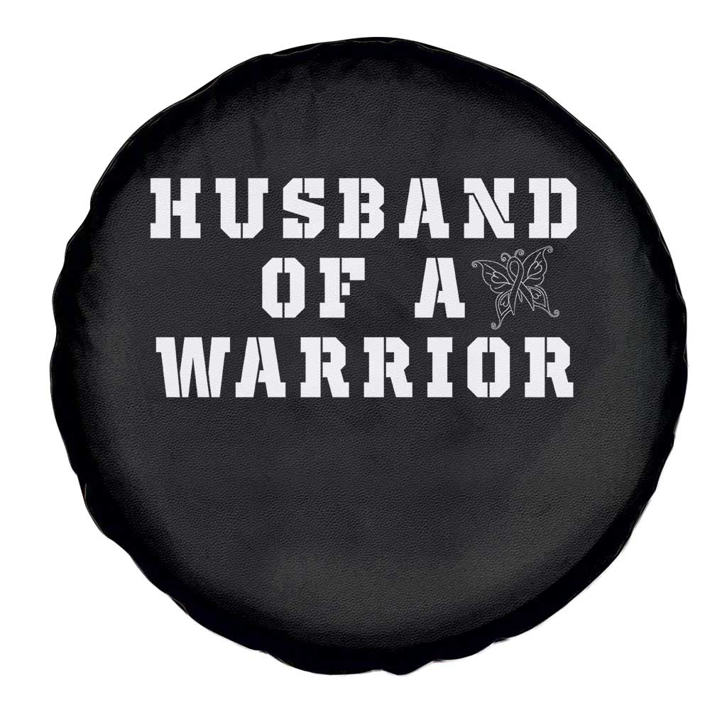 Husband Of A Warrior Spare Tire Cover Melanoma Awareness Wife Support