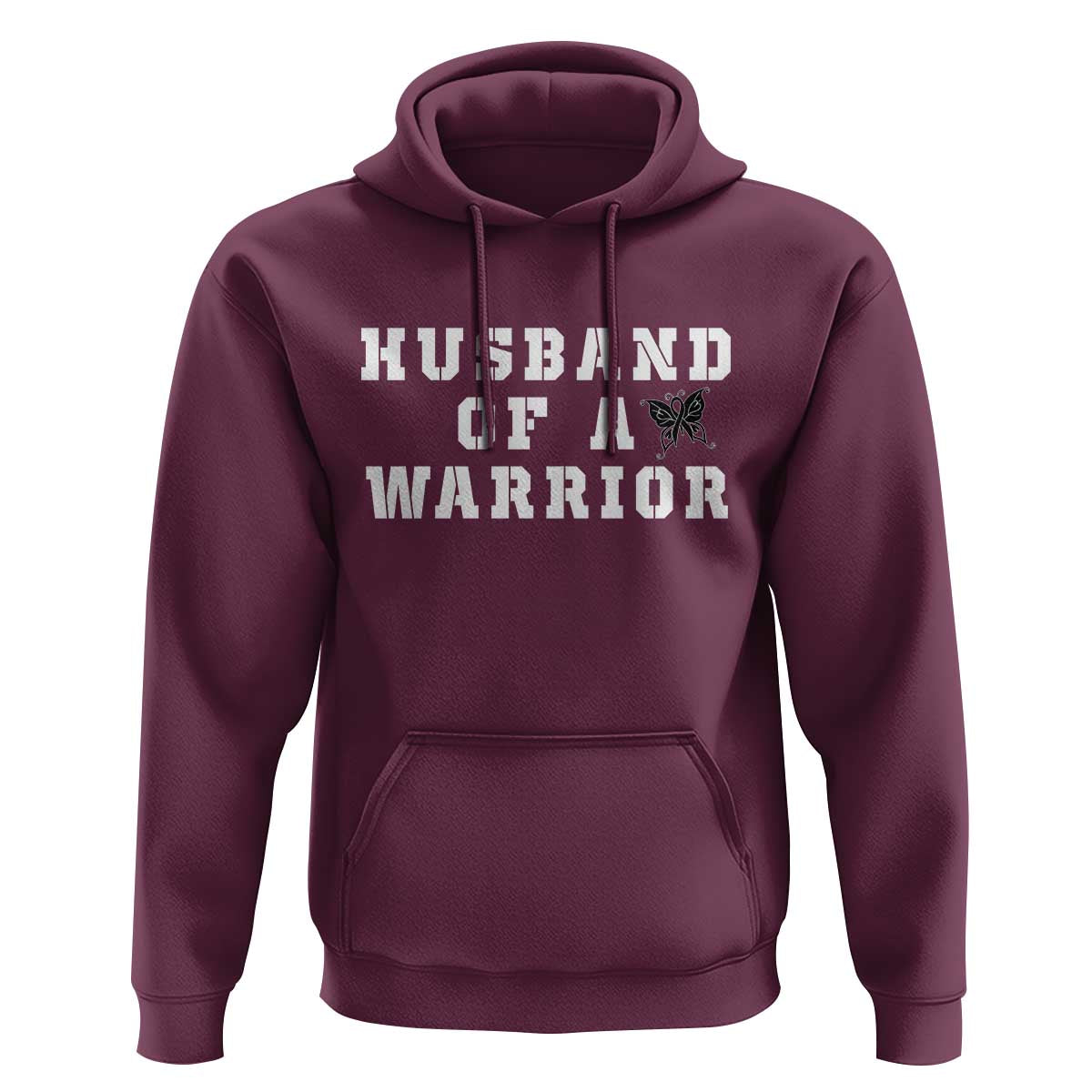 Husband Of A Warrior Hoodie Melanoma Awareness Wife Support