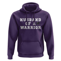 Husband Of A Warrior Hoodie Melanoma Awareness Wife Support