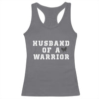 Husband Of A Warrior Racerback Tank Top Melanoma Awareness Wife Support