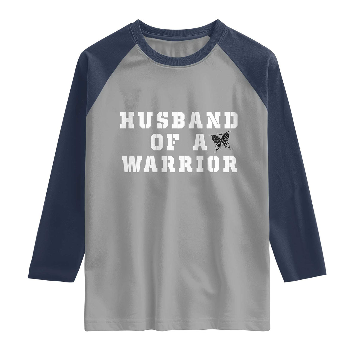 Husband Of A Warrior Raglan Shirt Melanoma Awareness Wife Support